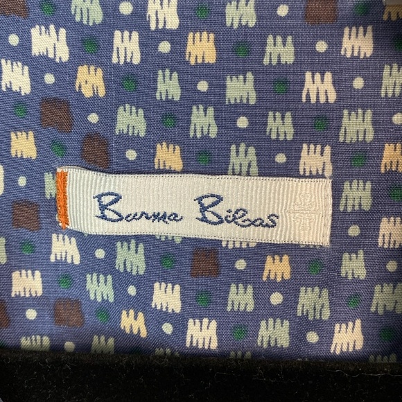 Vintage 100% Silk Burma Bibas button down short sleeve shirt - Picture 4 of 8